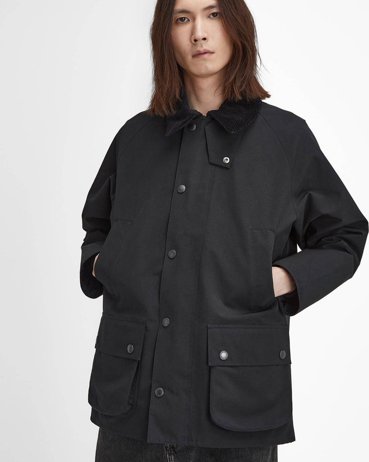 Barbour Heritage Classic Bedale Showerproof Jacket - Black