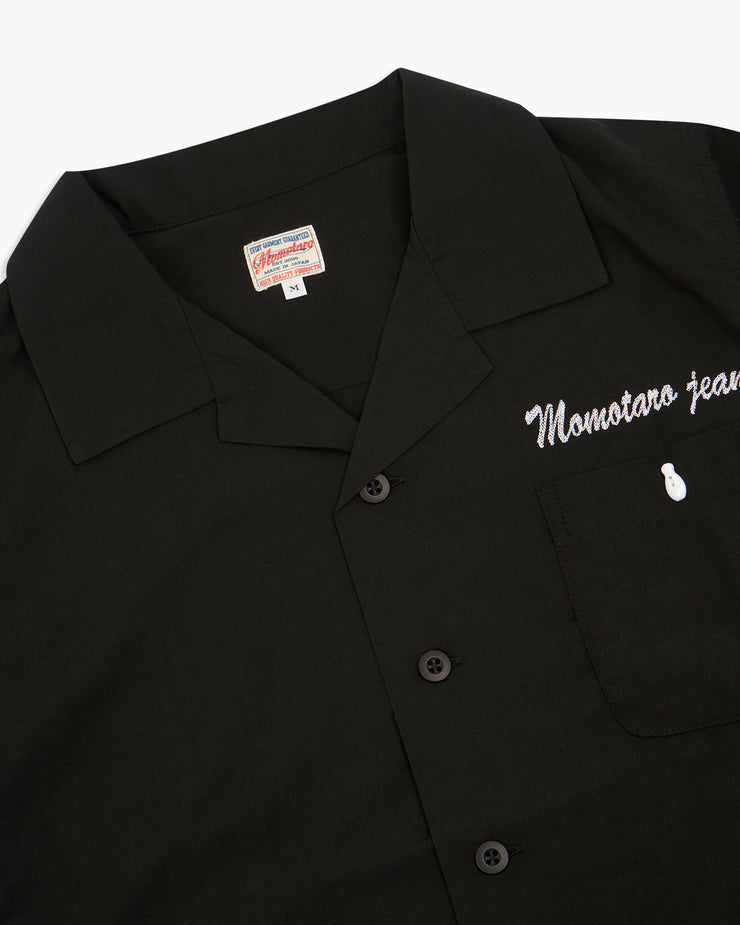 Momotaro Jeans Bowling Shirt - Black