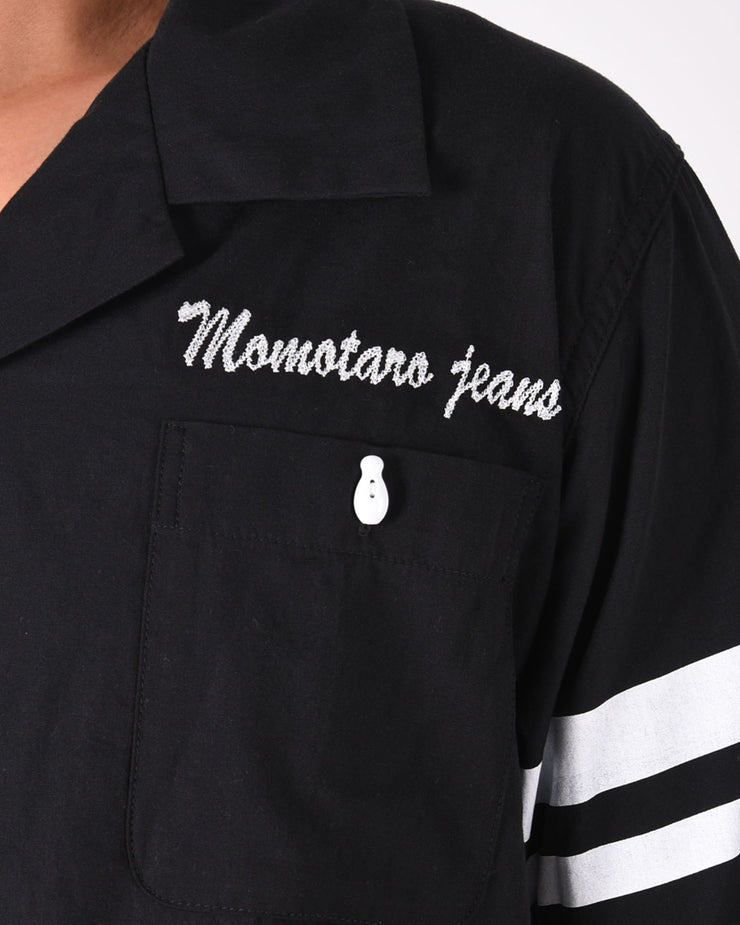 Momotaro Jeans Bowling Shirt - Black