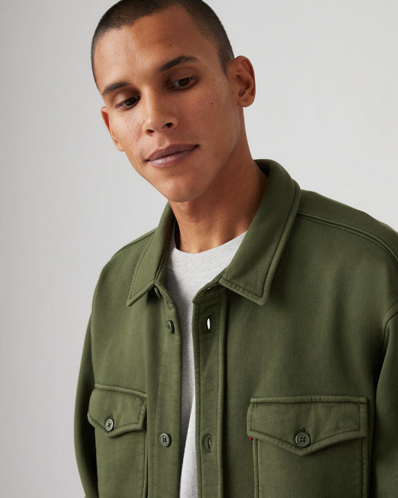 Levi's® Bayview Soft Worker Shirt - Garment Dye Kombu Green