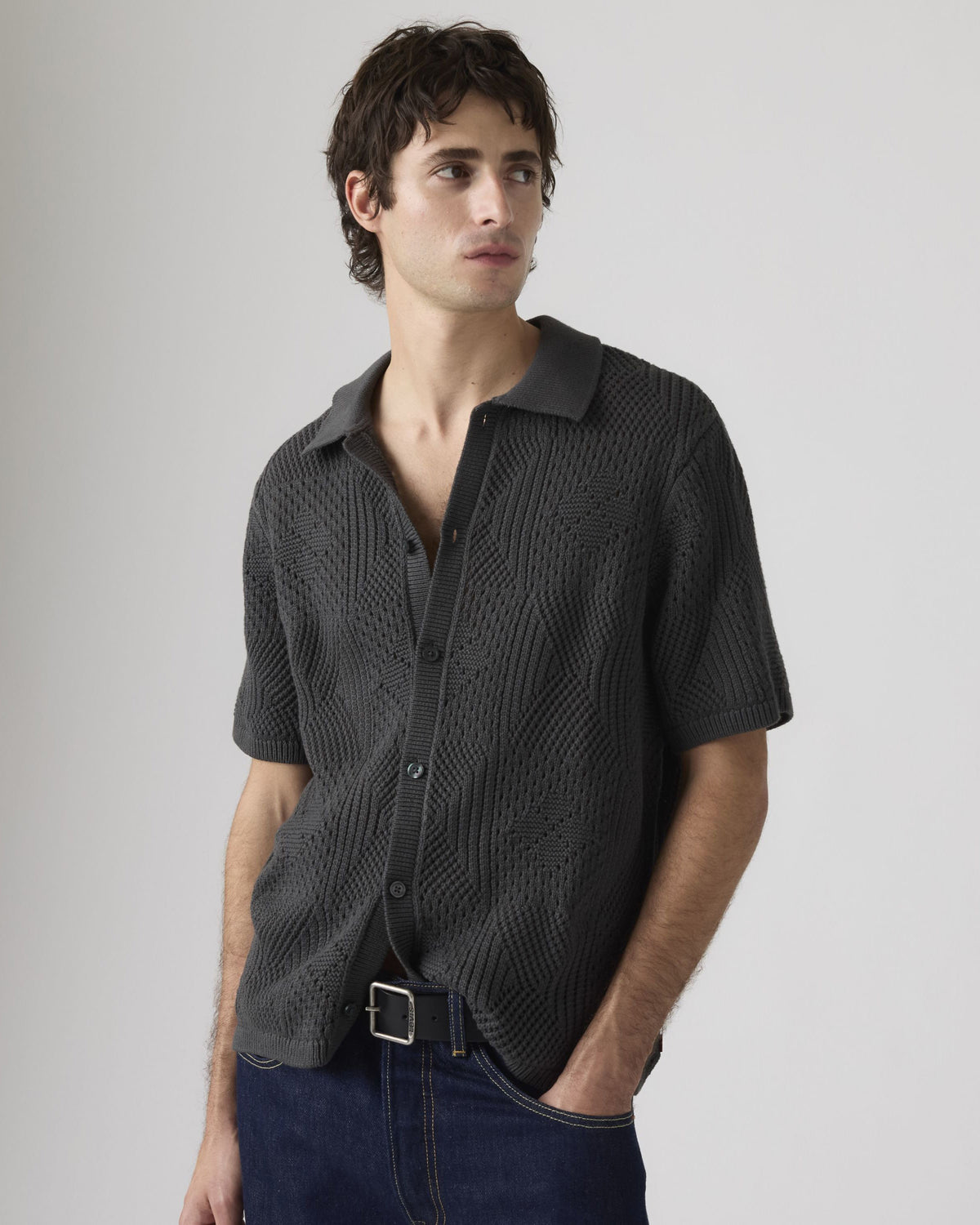 Levi's® Sweater Camp Shirt - Dark Phantom | Levi's® Shirts | JEANSTORE