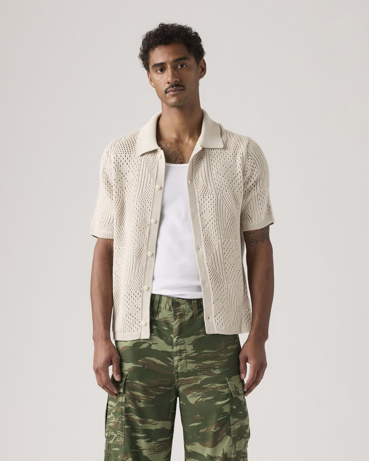 Levi's® Sweater Camp Shirt - Pumice Stone | Levi's® Shirts | JEANSTORE