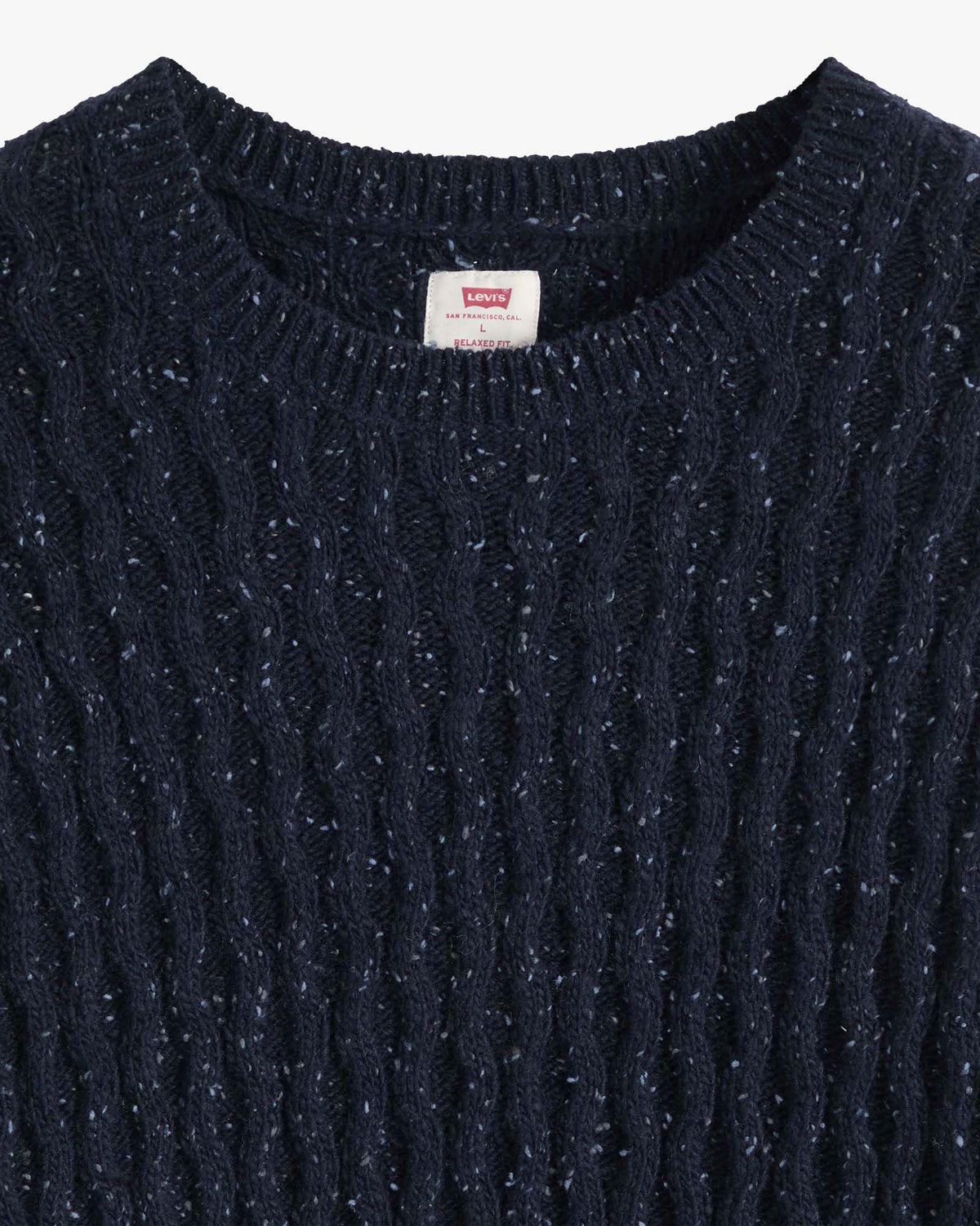 Levi's® Presidio Wool Neps Cable Knit Sweater - Navy Blazer