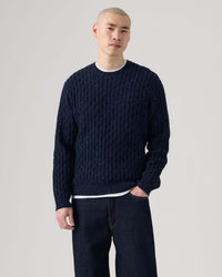 Levi's® Presidio Wool Neps Cable Knit Sweater - Navy Blazer