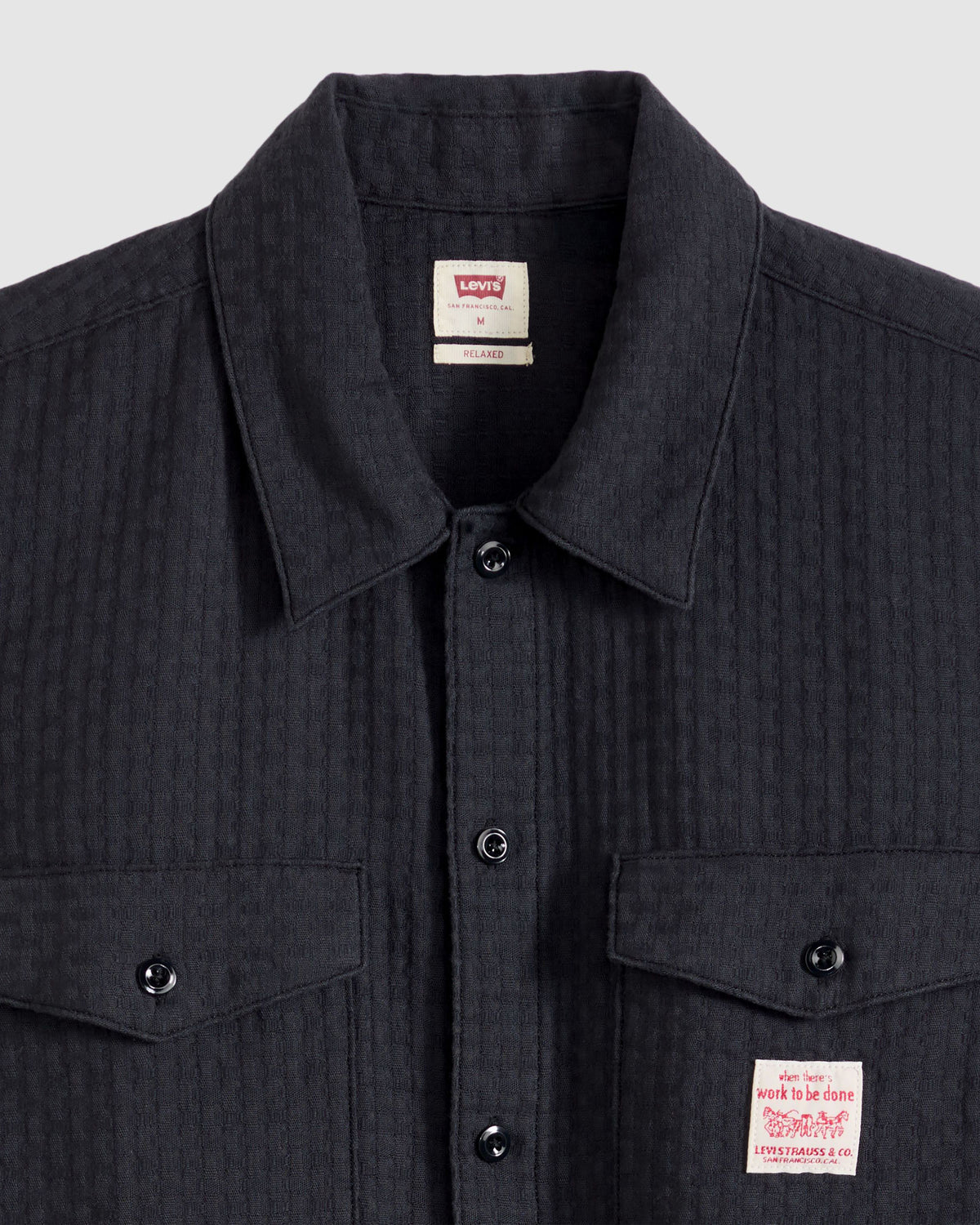 Levi's® Workwear S/S Worker Shirt - Dark Phantom Dobby | Levi's® Shirts | JEANSTORE