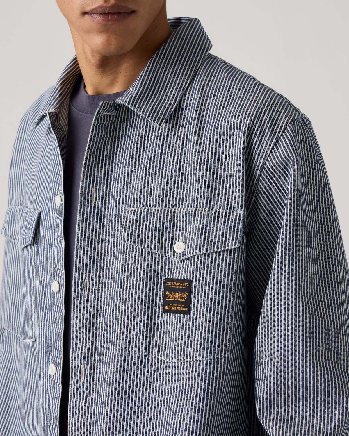 Levi's® Workwear L/S Worker Shirt - Washington Stripe III | Levi's® Shirts | Jeanstore