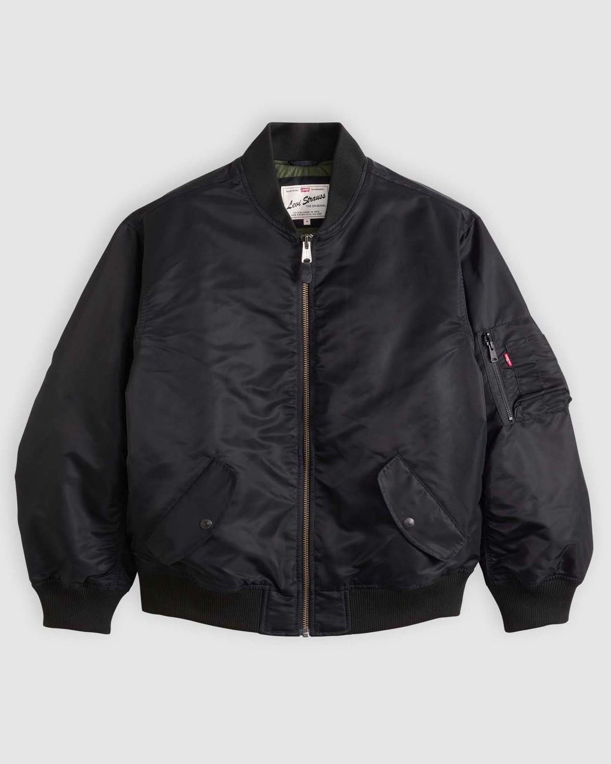 Levi's® MA-1 Bomber Jacket - Jet Black | Levi's® Jackets & Coats | Jeanstore
