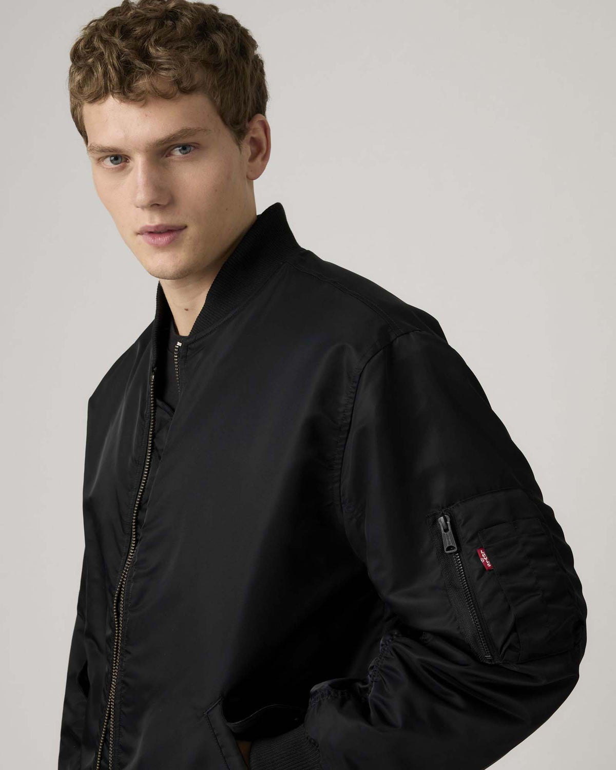 Levi's® MA-1 Bomber Jacket - Jet Black | Levi's® Jackets & Coats | Jeanstore