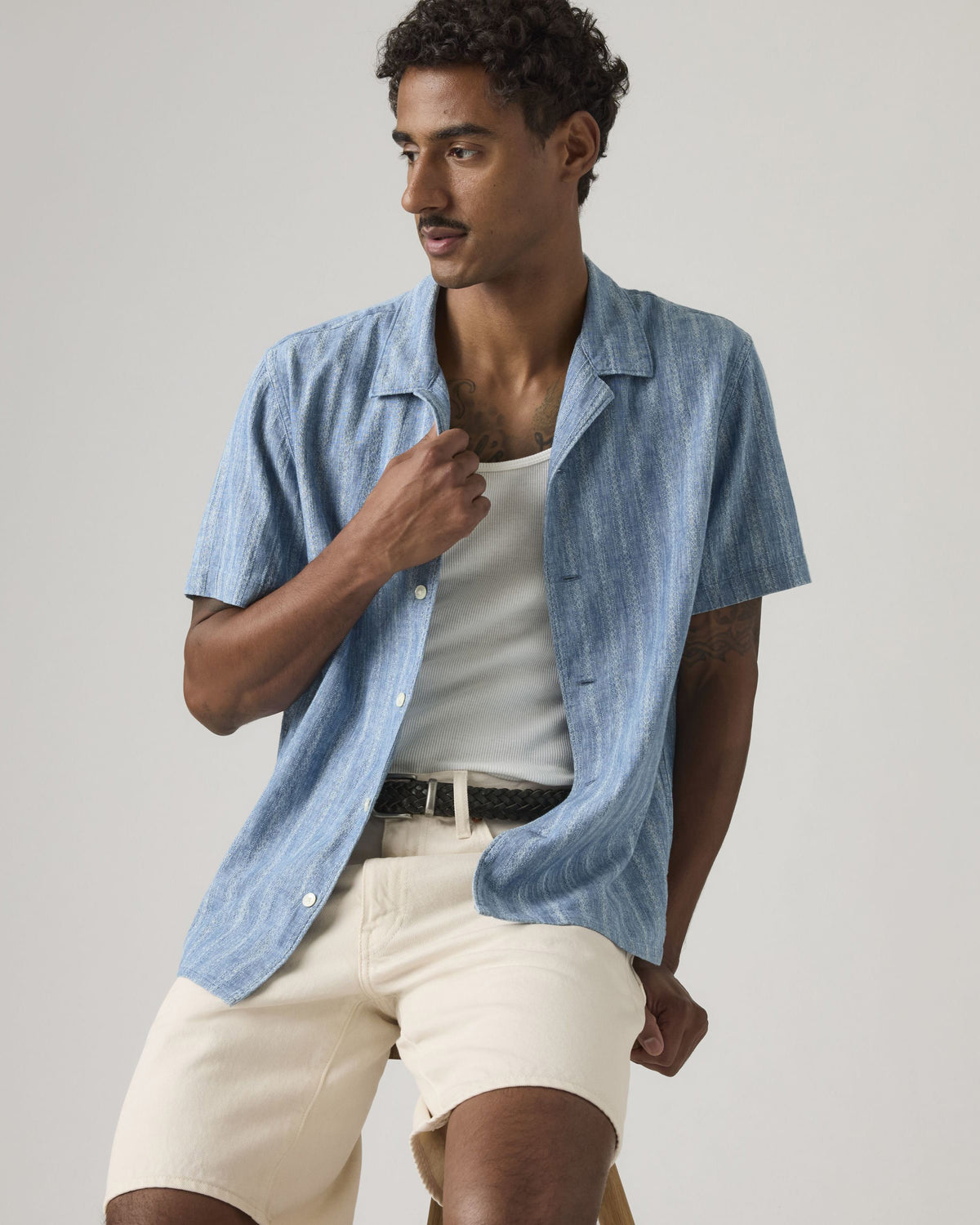 Levi's® Sunset Camp Shirt - Felix Indigo Dobby
