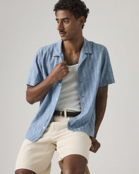 Levi's® Sunset Camp Shirt - Felix Indigo Dobby