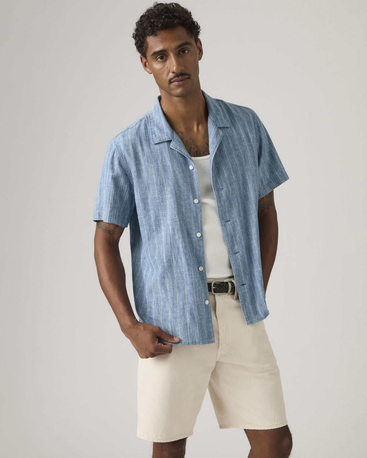 Levi's® Sunset Camp Shirt - Felix Indigo Dobby