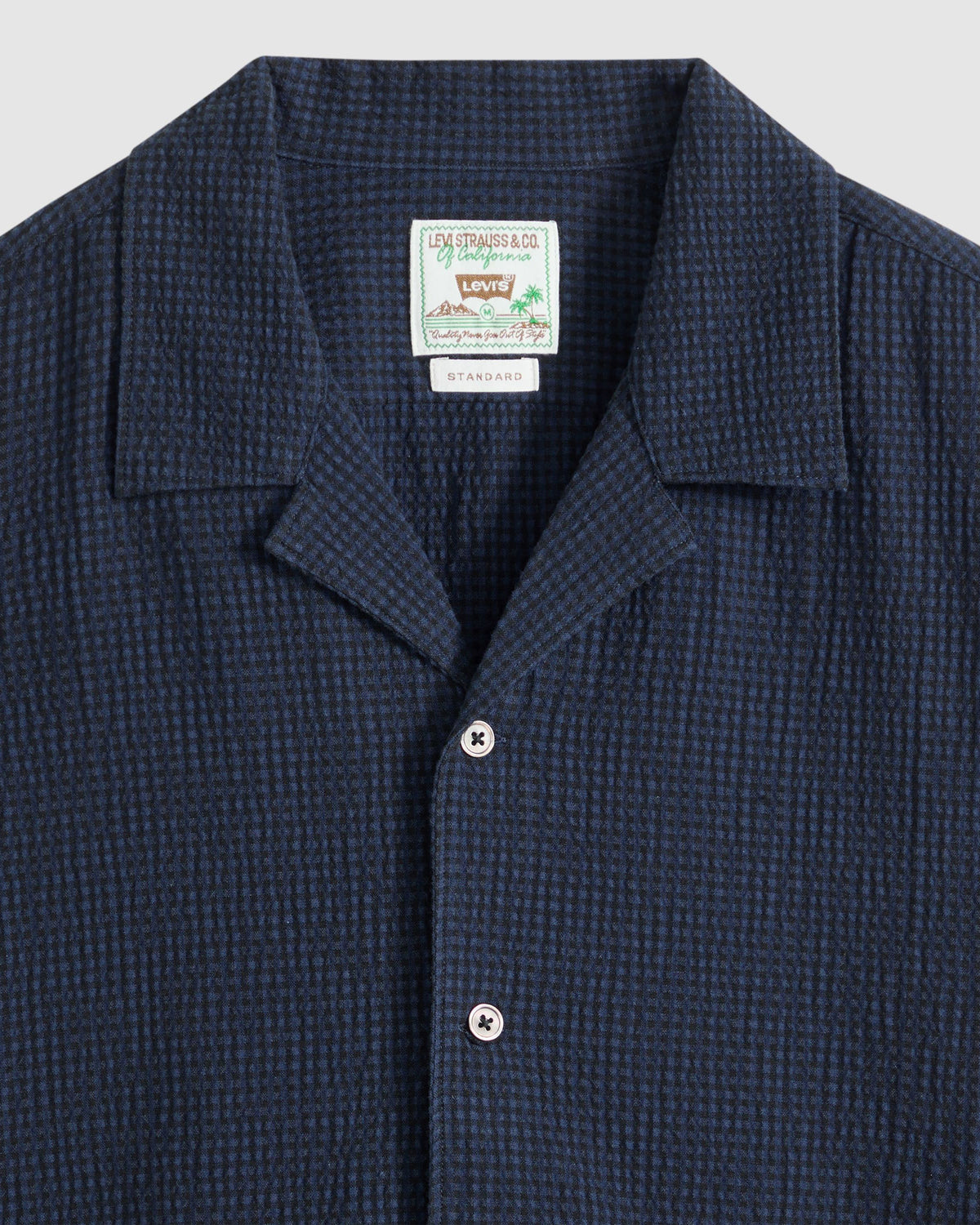Levi's® Sunset Camp Shirt - Cadiz Plaid Navy | Levi's® Shirts | JEANSTORE