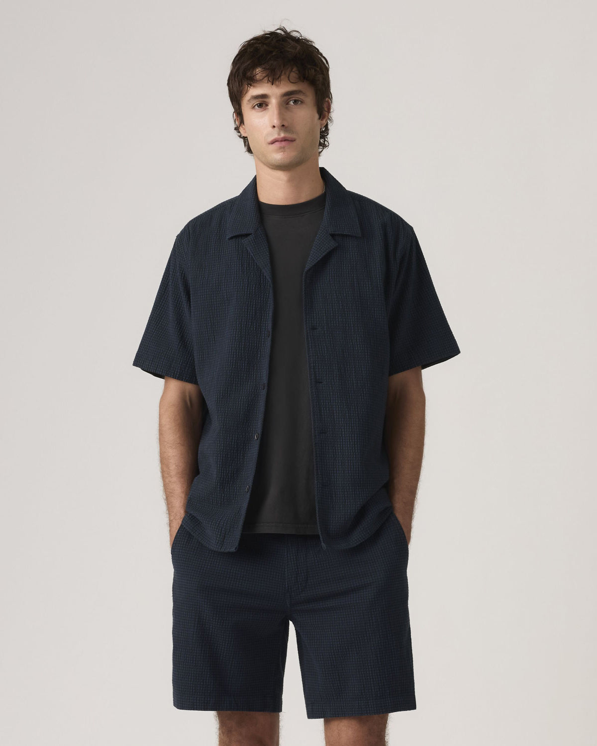 Levi's® Sunset Camp Shirt - Cadiz Plaid Navy | Levi's® Shirts | JEANSTORE