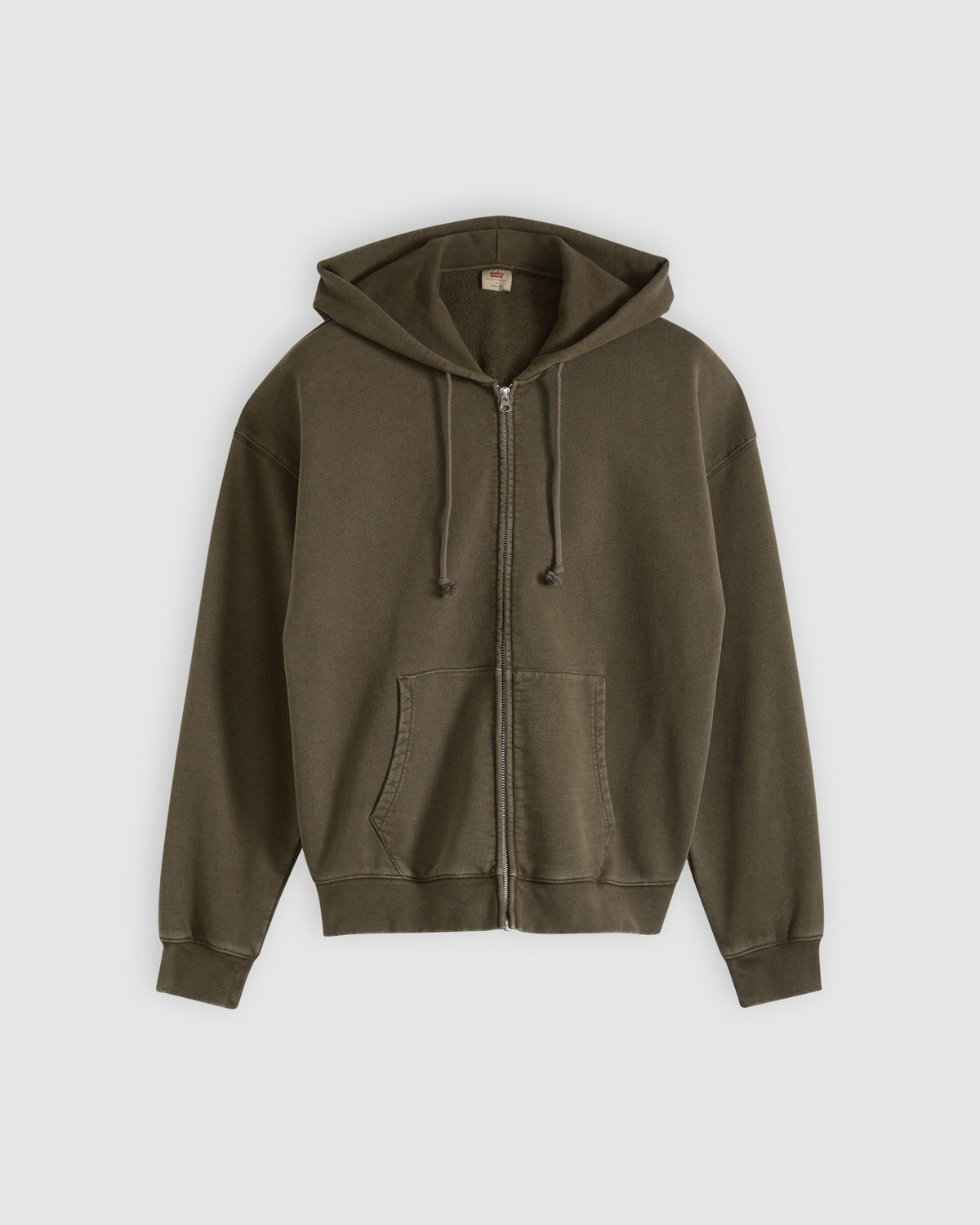 Levi's® Hayes Boxy Full Zip Hoodie - Grunge Maitake Brown
