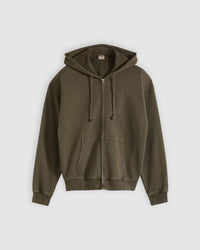 Levi's® Hayes Boxy Full Zip Hoodie - Grunge Maitake Brown