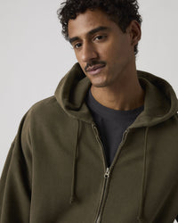 Levi's® Hayes Boxy Full Zip Hoodie - Grunge Maitake Brown