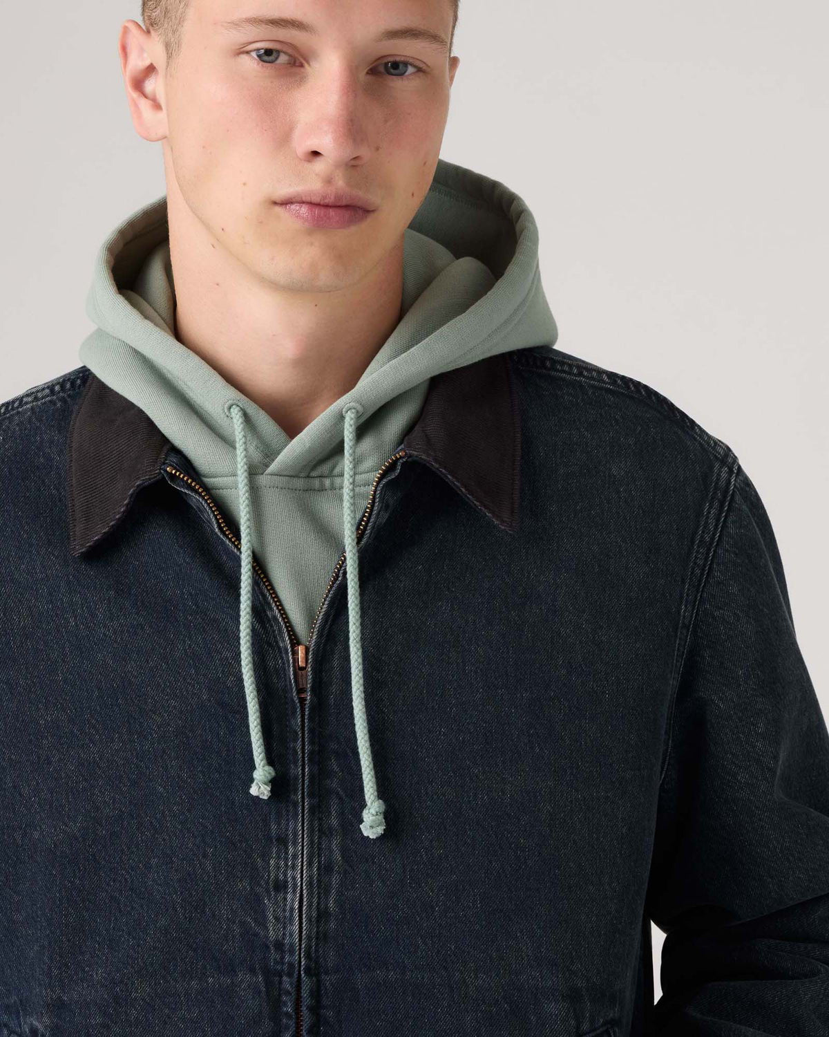 Levi's® Castro Full Zip Jacket - Dark Blue Black | Levi's® Jackets & Coats | Jeanstore