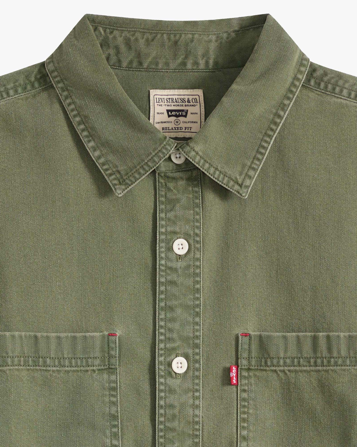Levi's® Mariposa Worker Shirt - Nabali Olive Wash