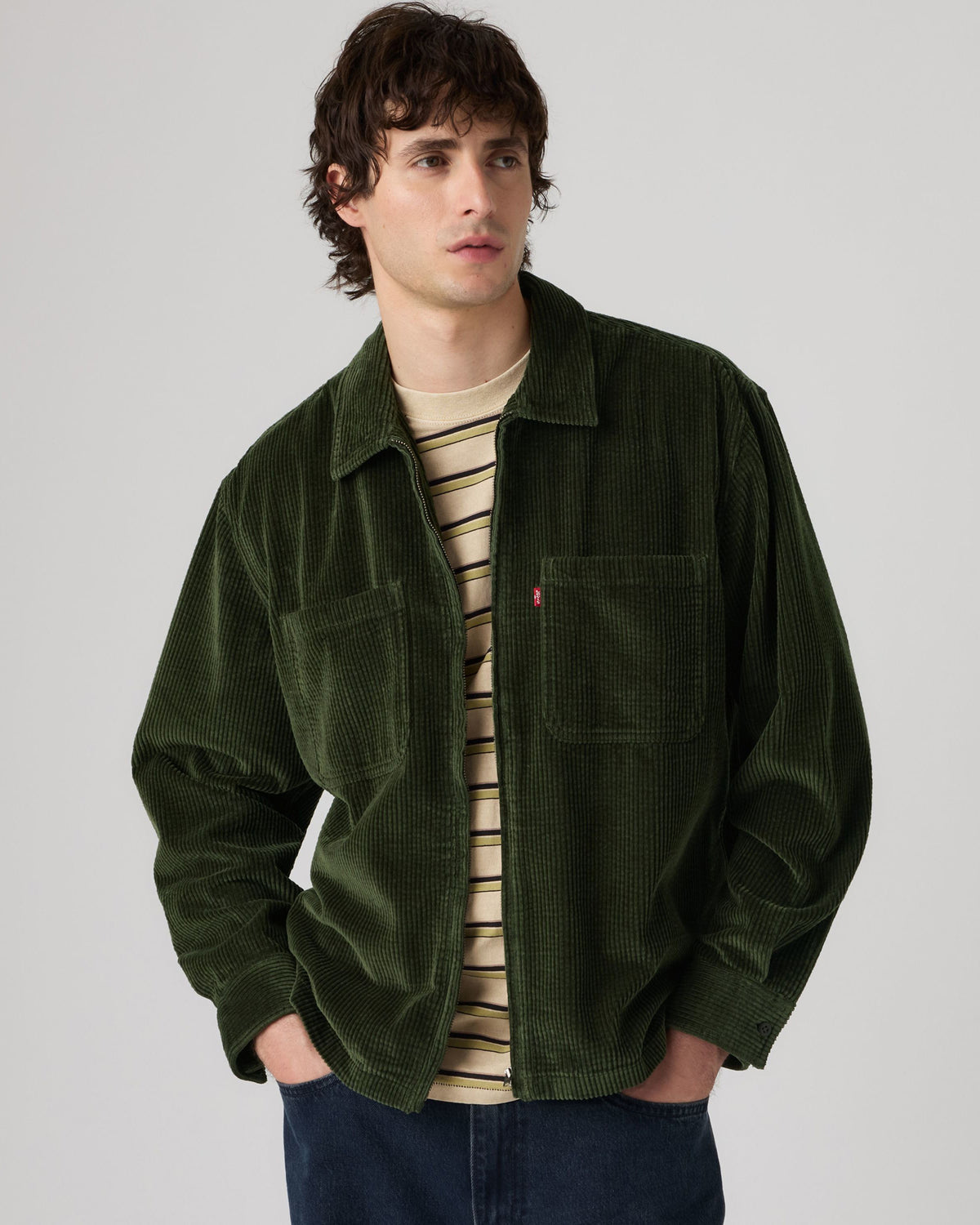 Levi's® Ports Boxy Zip-Up Overshirt - Rosin