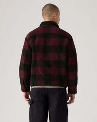 Levi's® Type III Sherpa Trucker Jacket - Jerome Plaid / Vineyard Wine Plaid