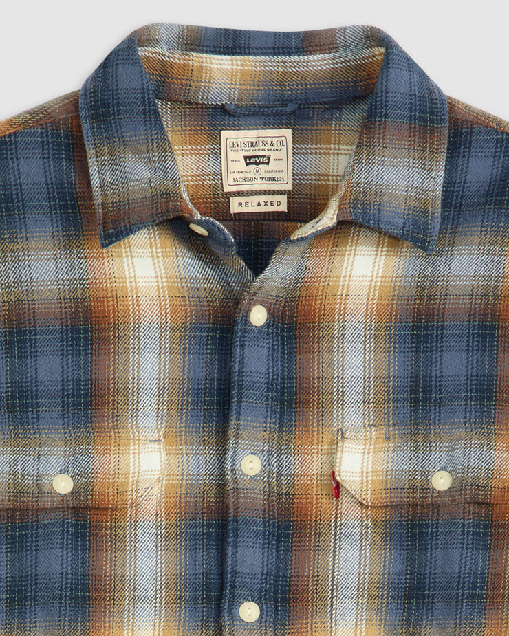 Levi's® Jackson Worker Shirt - Warwick Plaid / Vintage Indigo
