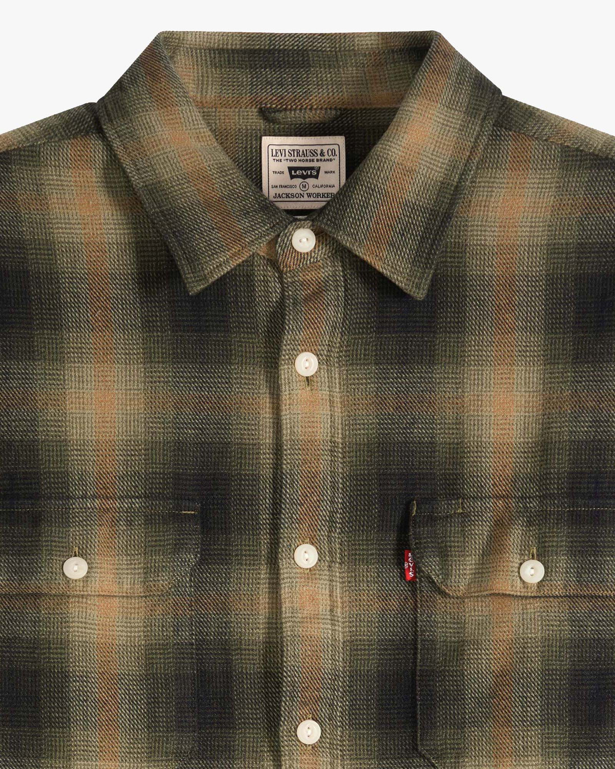 Levi's® Jackson Worker Shirt - Jericho Plaid / Rosin Flannel