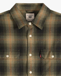 Levi's® Jackson Worker Shirt - Jericho Plaid / Rosin Flannel