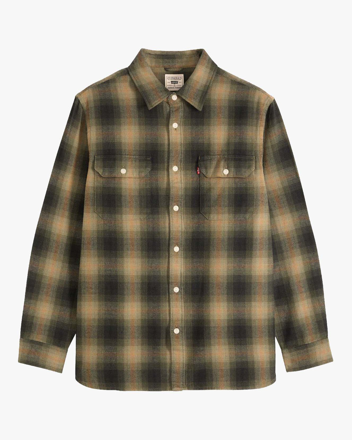 Levi's® Jackson Worker Shirt - Jericho Plaid / Rosin Flannel