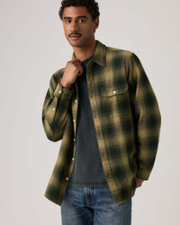 Levi's® Jackson Worker Shirt - Jericho Plaid / Rosin Flannel
