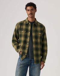 Levi's® Jackson Worker Shirt - Jericho Plaid / Rosin Flannel