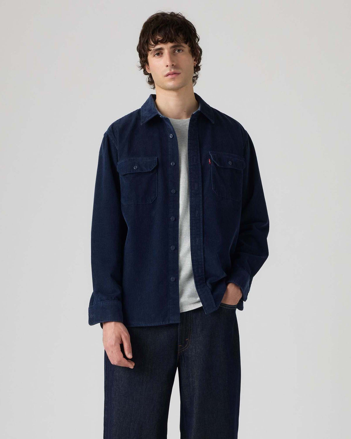 Levi's® Classic Worker Corduroy Shirt - Navy Blazer