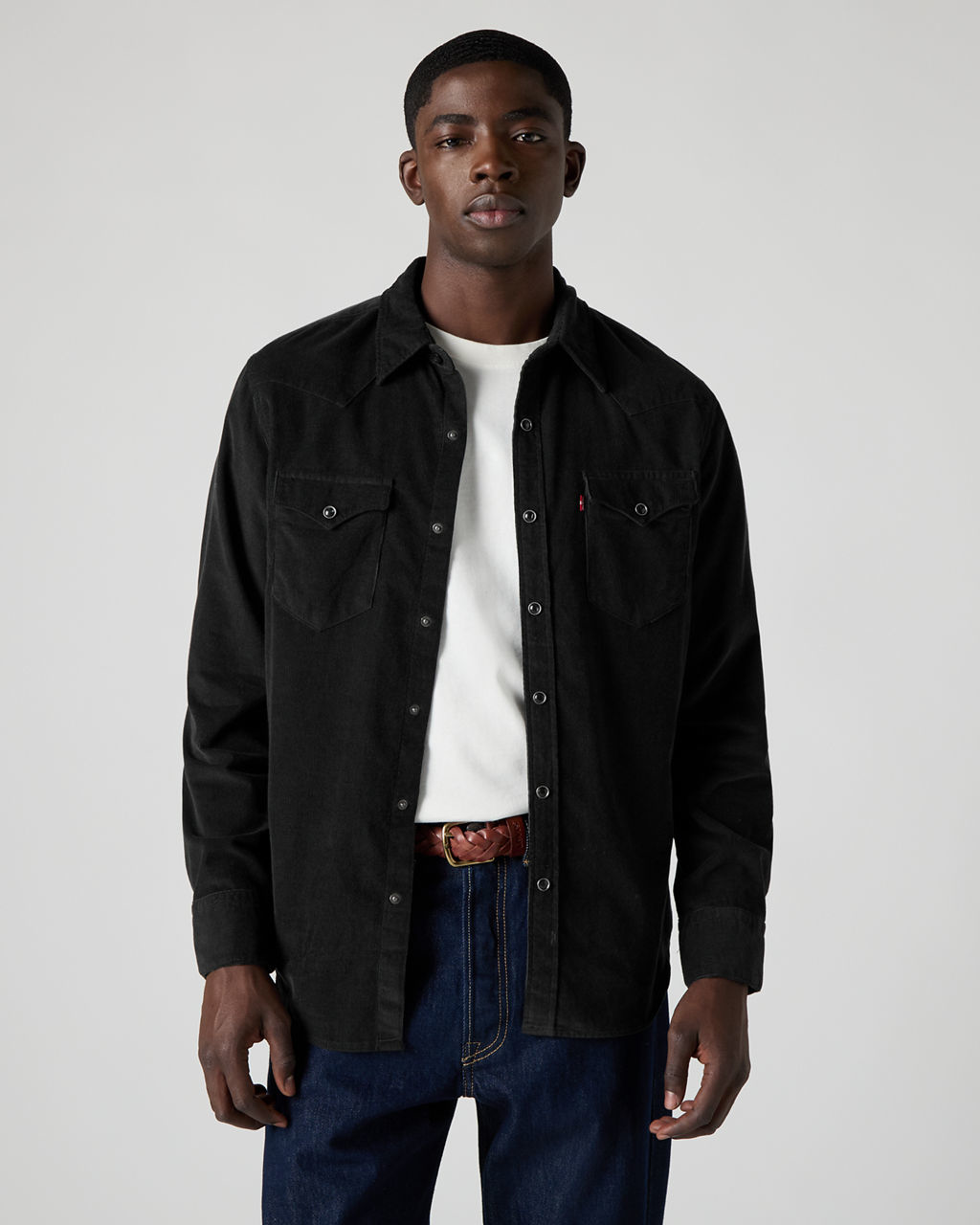 Levi's® Barstow Western Standard Corduroy Shirt - Jet Black