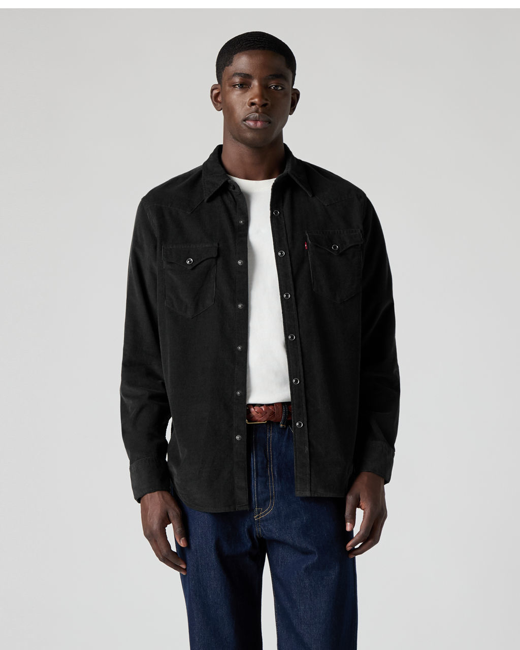 Levi's® Barstow Western Standard Corduroy Shirt - Jet Black