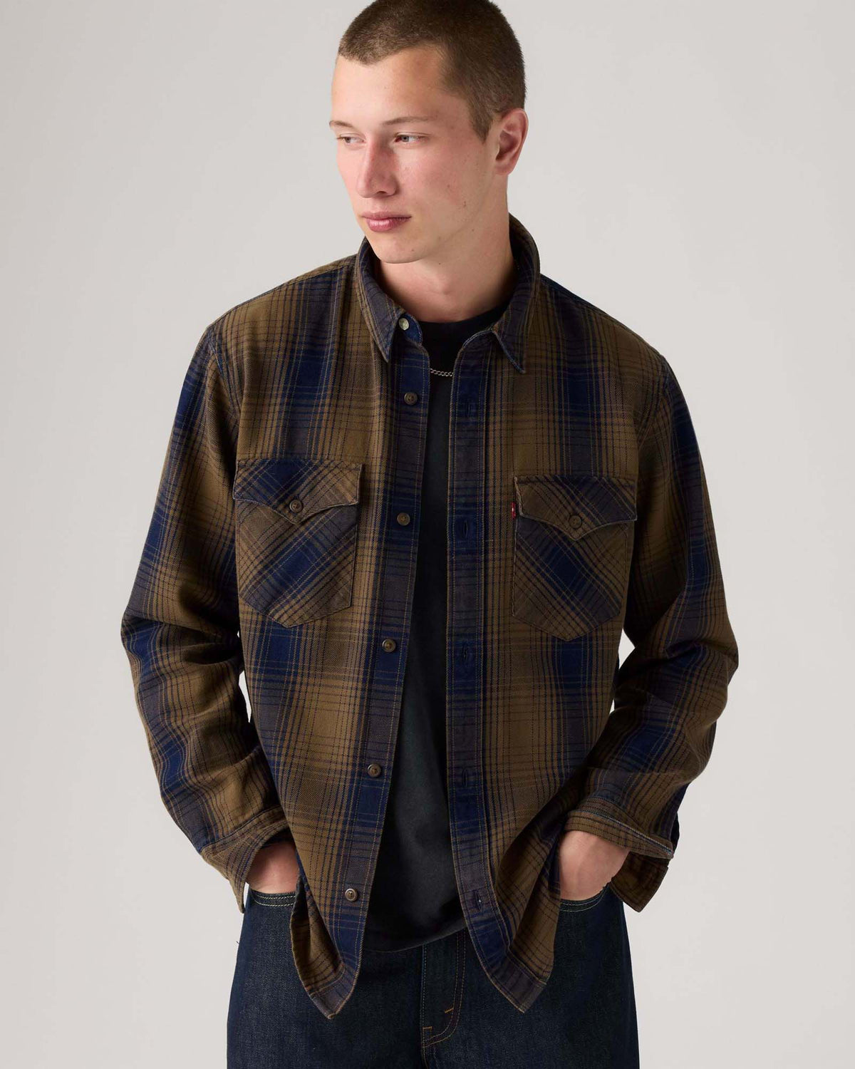 Levi's® Relaxed Fit Western Shirt - Toby Vintage Indigo