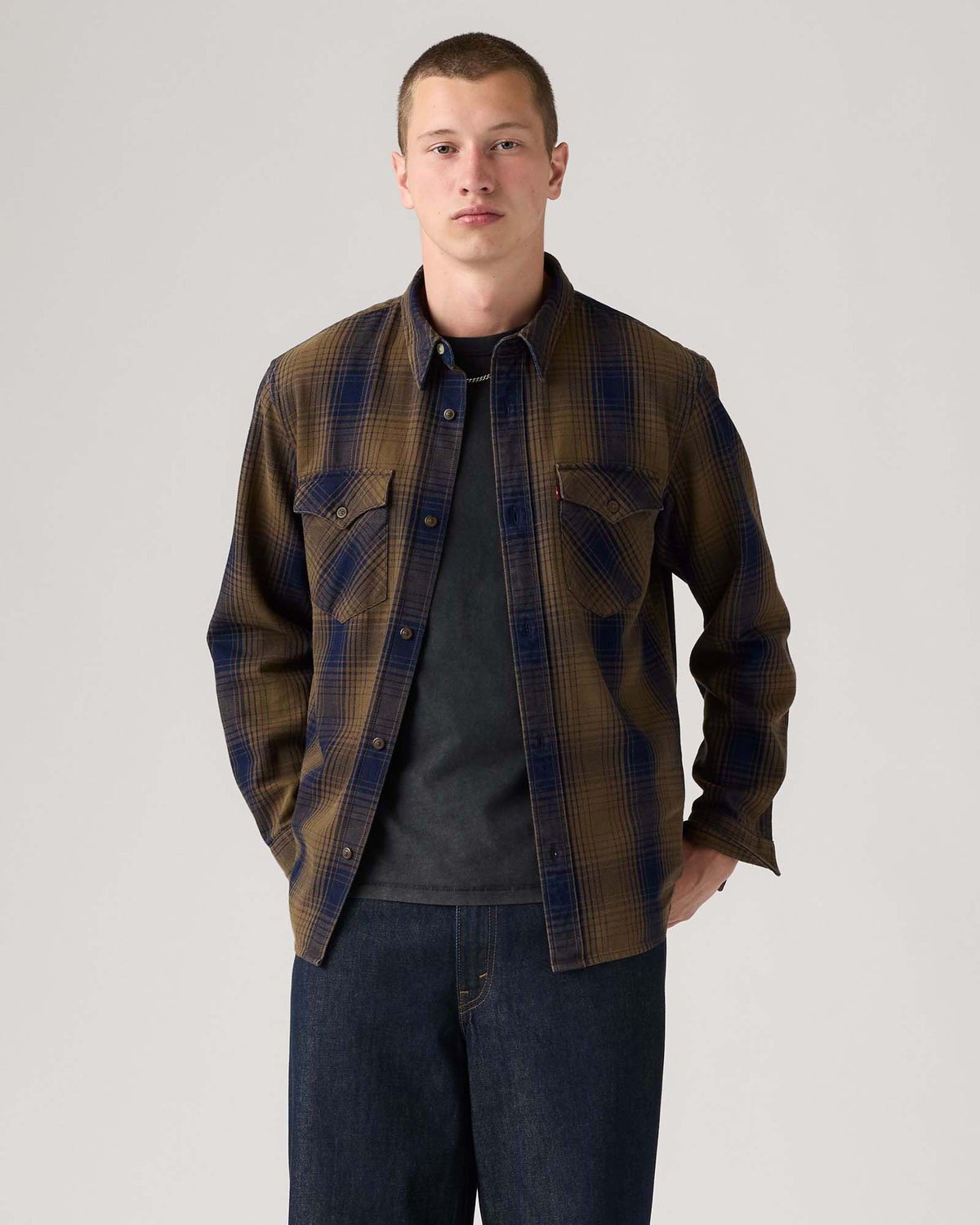 Levi's® Relaxed Fit Western Shirt - Toby Vintage Indigo
