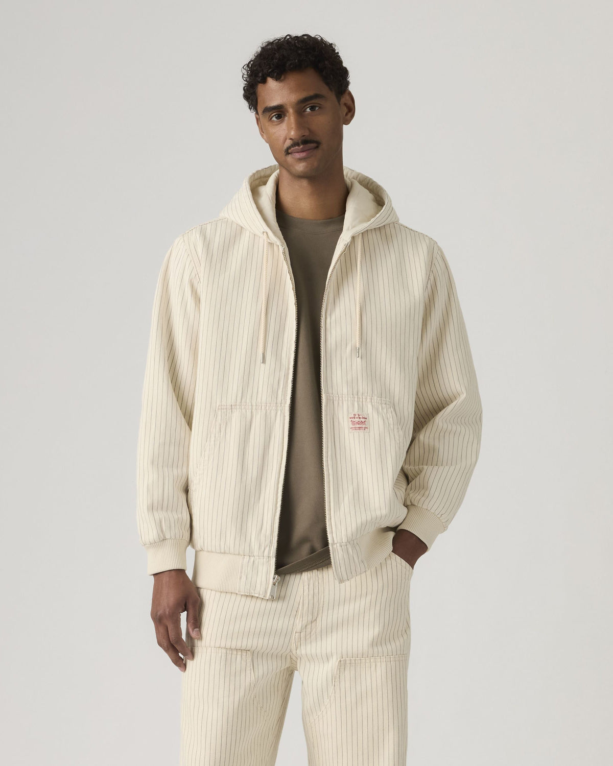 Levi's® Workwear Potrero Denim Hoodie - Marris Stripe | Levi's® Sweaters & Knitwear | JEANSTORE