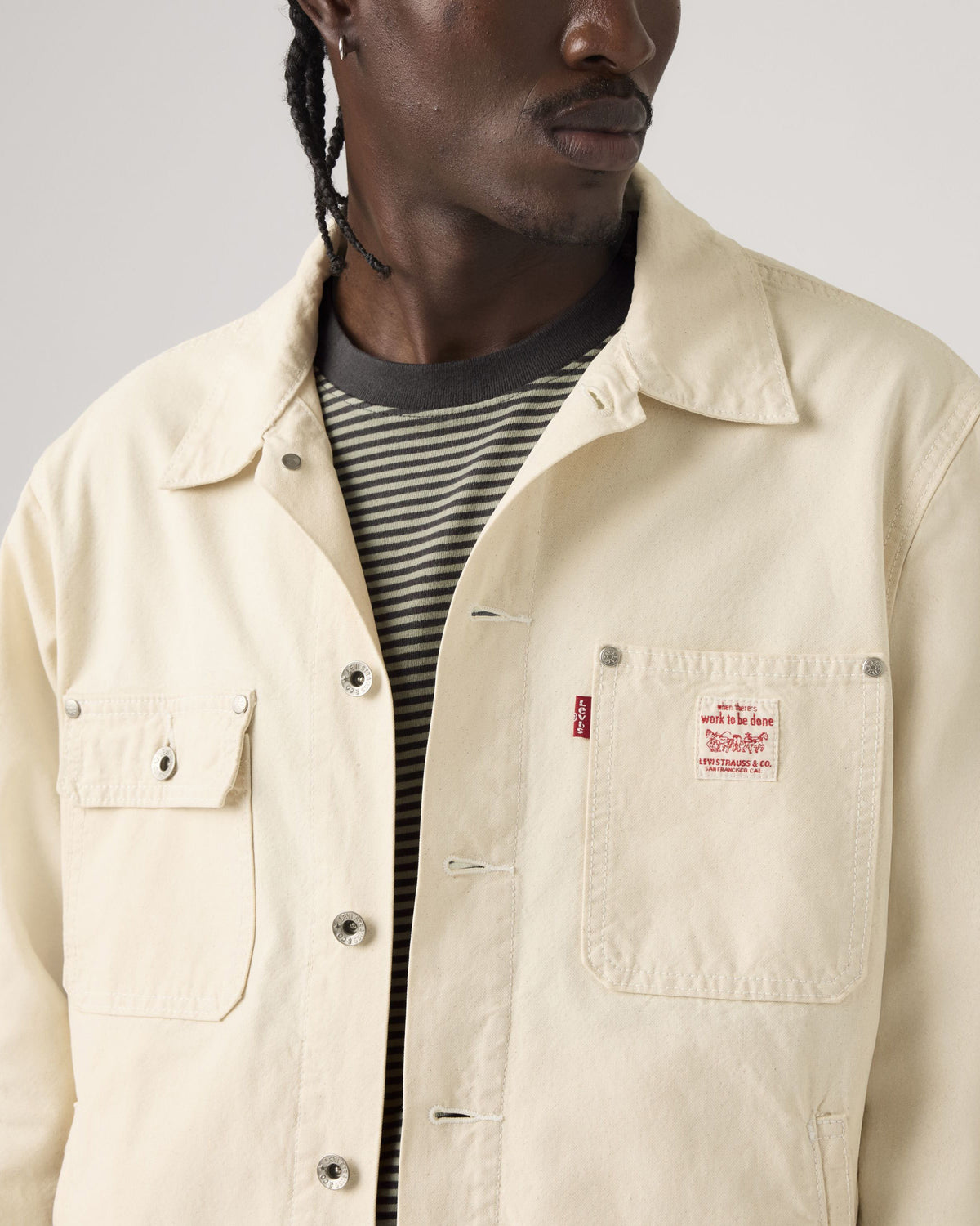 Levi's® Workwear Sunrise Trucker Jacket - Undyed Ecru Greige