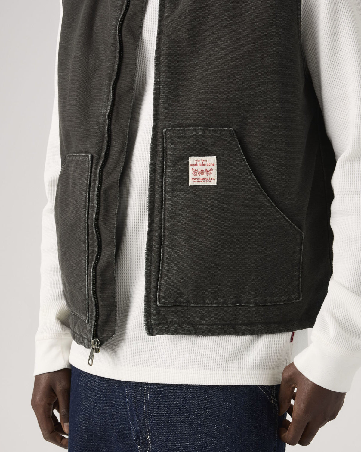 Levi's® Workwear Sansome Vest - Meteorite | Levi's® Jackets & Coats | JEANSTORE