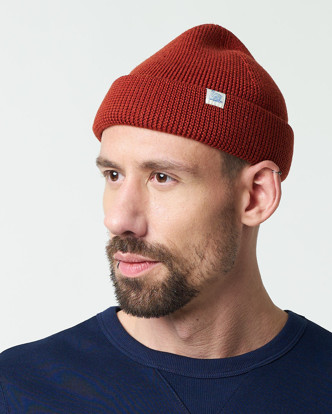 Merz b. Schwanen Good Basics MWBN05 Merino Wool Watch Cap - Clay | Merz b. Schwanen Hats | Jeanstore