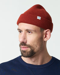 Merz b. Schwanen Good Basics MWBN05 Merino Wool Watch Cap - Clay | Merz b. Schwanen Hats | Jeanstore