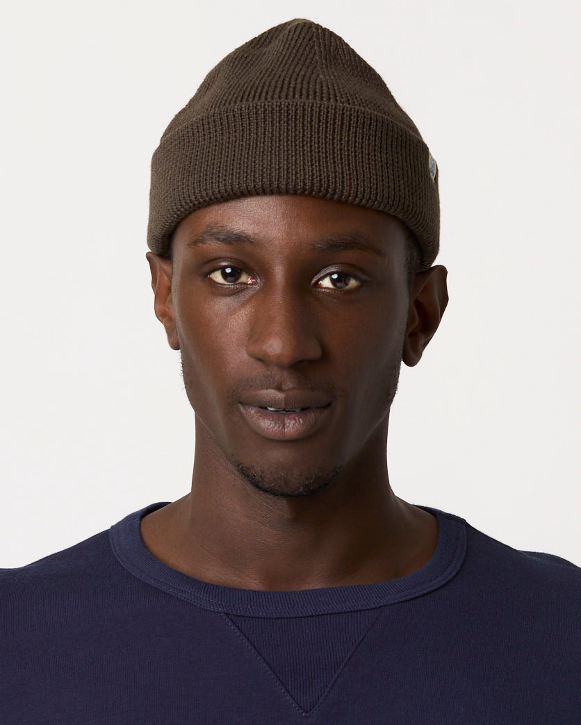 Merz b. Schwanen Good Basics MWBN05 Merino Wool Watch Cap - Army | Merz b. Schwanen Hats | Jeanstore
