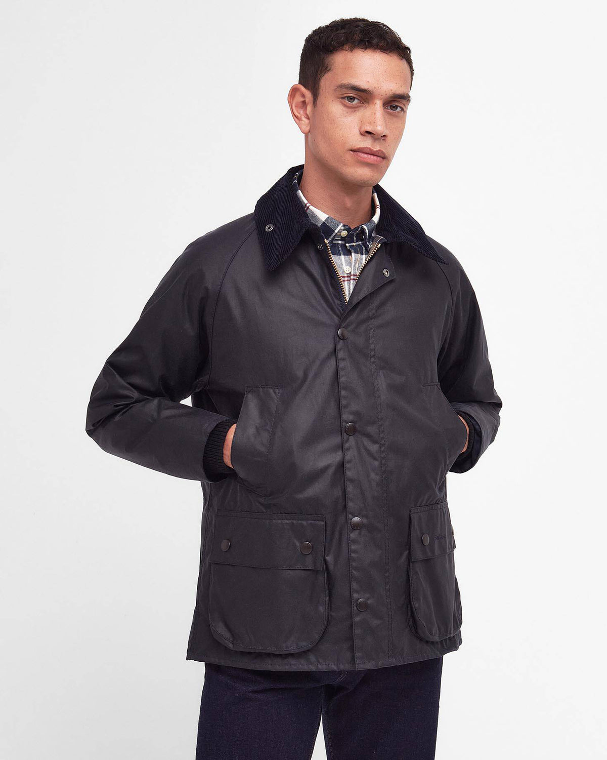 Barbour Heritage Bedale® Waxed Jacket - Navy | Barbour Jackets & Coats | JEANSTORE