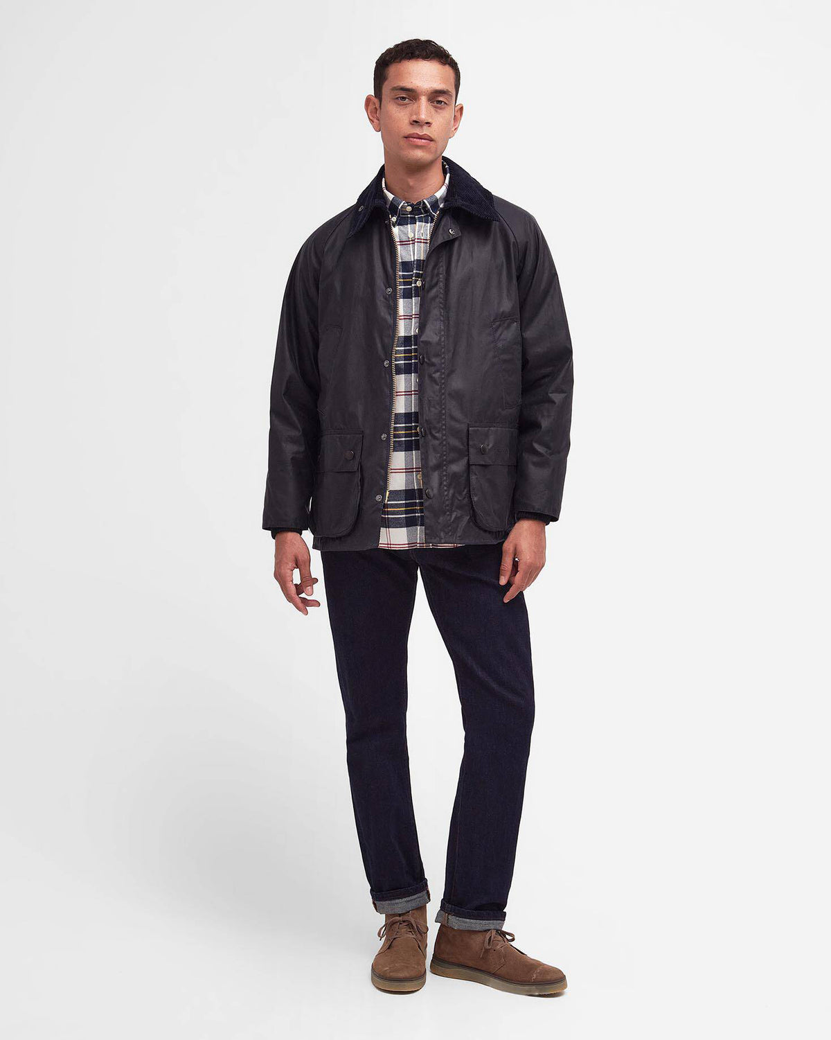 Barbour Heritage Bedale® Waxed Jacket - Navy | Barbour Jackets & Coats | JEANSTORE