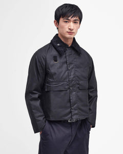 Barbour Heritage Spey Slim Waxed Jacket - Black