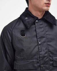 Barbour Heritage Spey Slim Waxed Jacket - Black