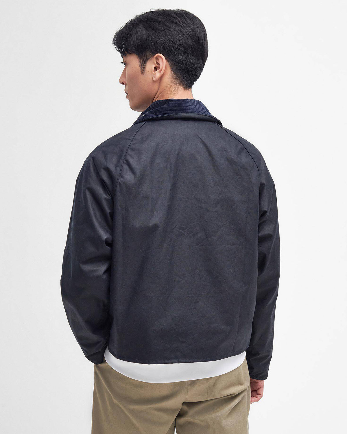 Barbour Heritage Spey Slim Waxed Jacket - Navy