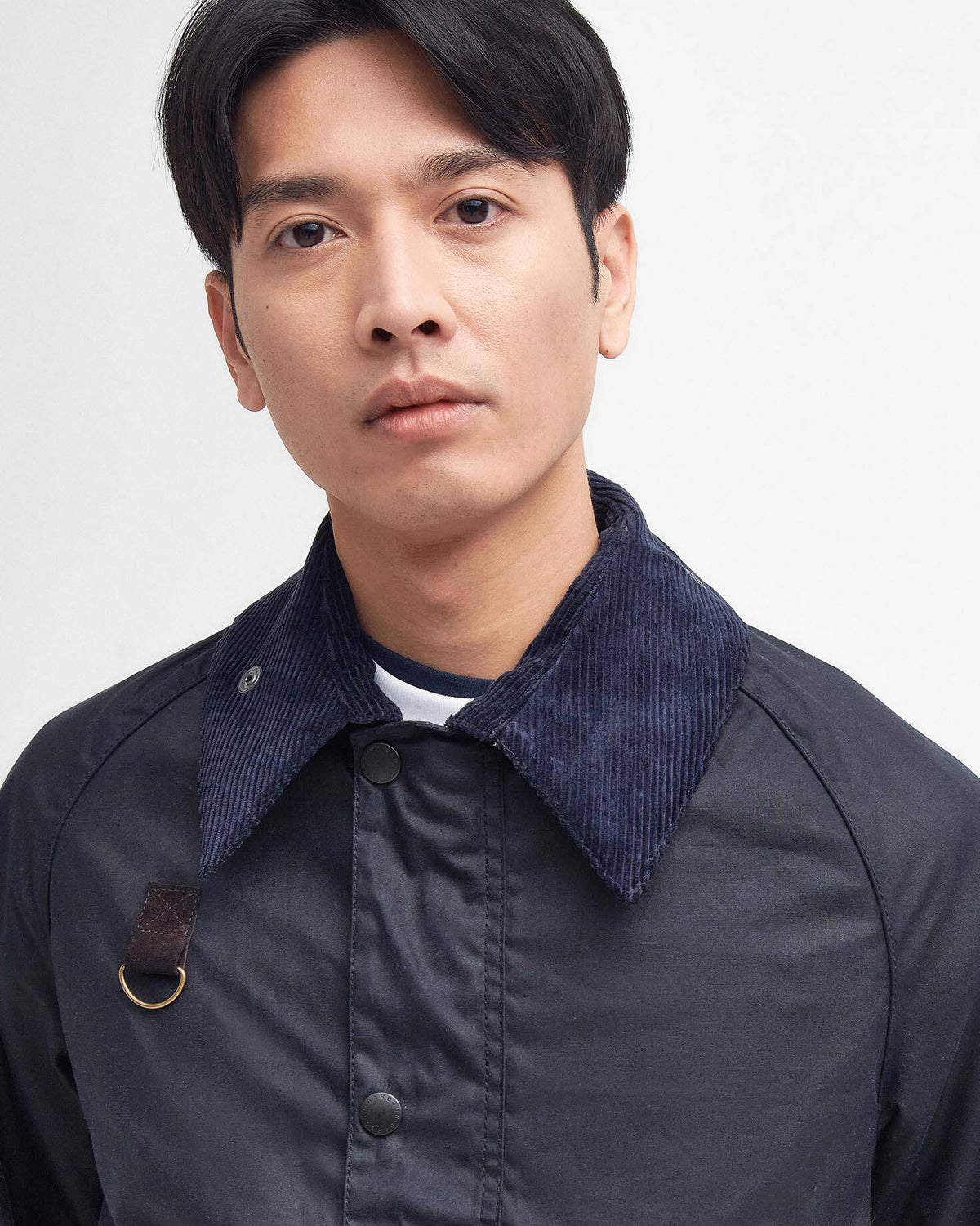 Barbour Heritage Spey Slim Waxed Jacket - Navy