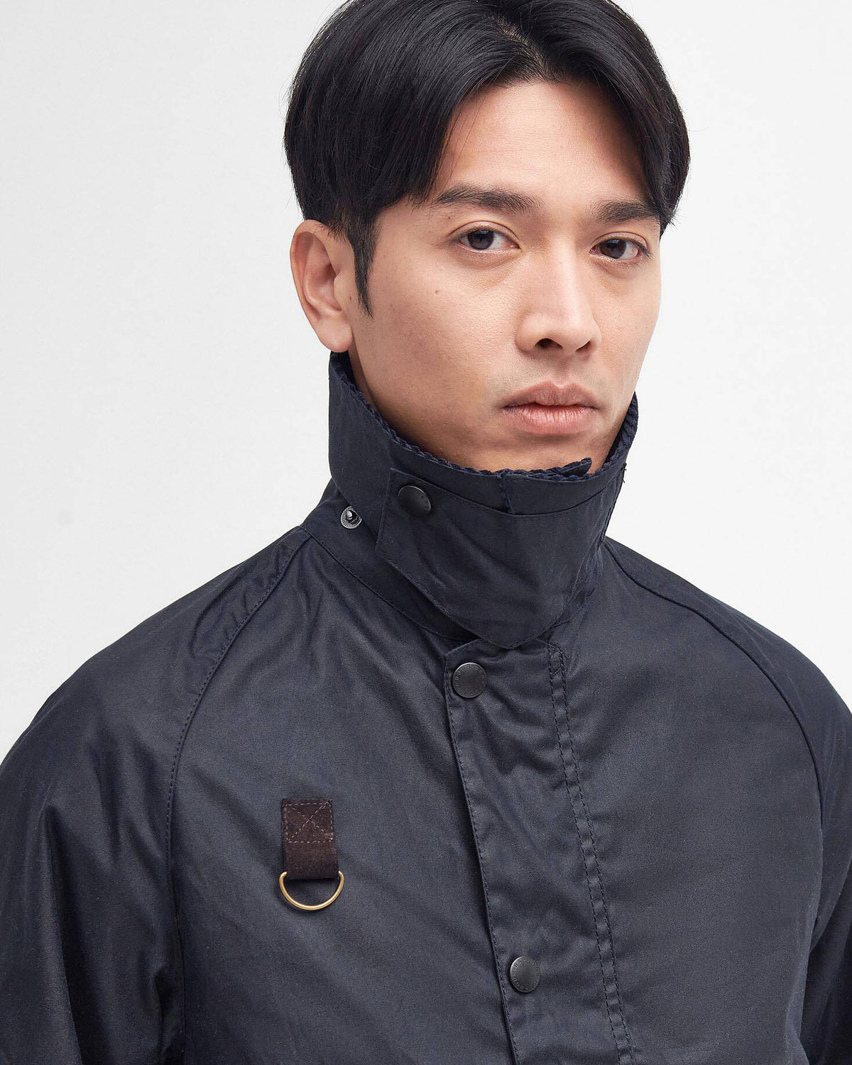 Barbour Heritage Spey Slim Waxed Jacket - Navy