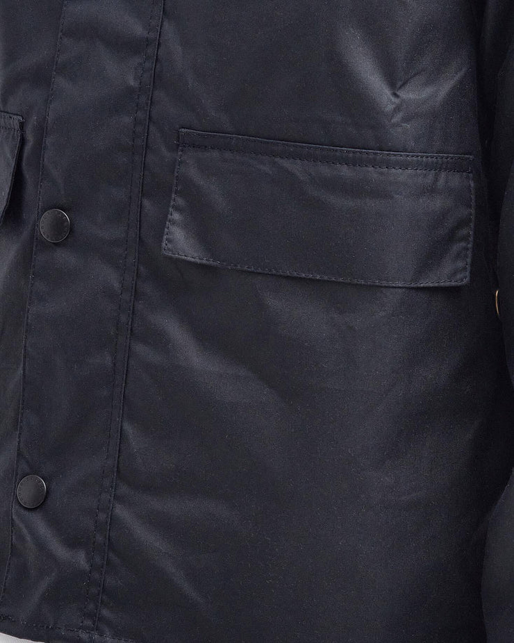 Barbour Heritage Spey Slim Waxed Jacket - Navy