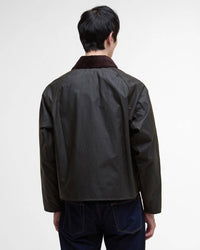 Barbour Heritage Spey Slim Waxed Jacket - Olive | Barbour Jackets & Coats | JEANSTORE